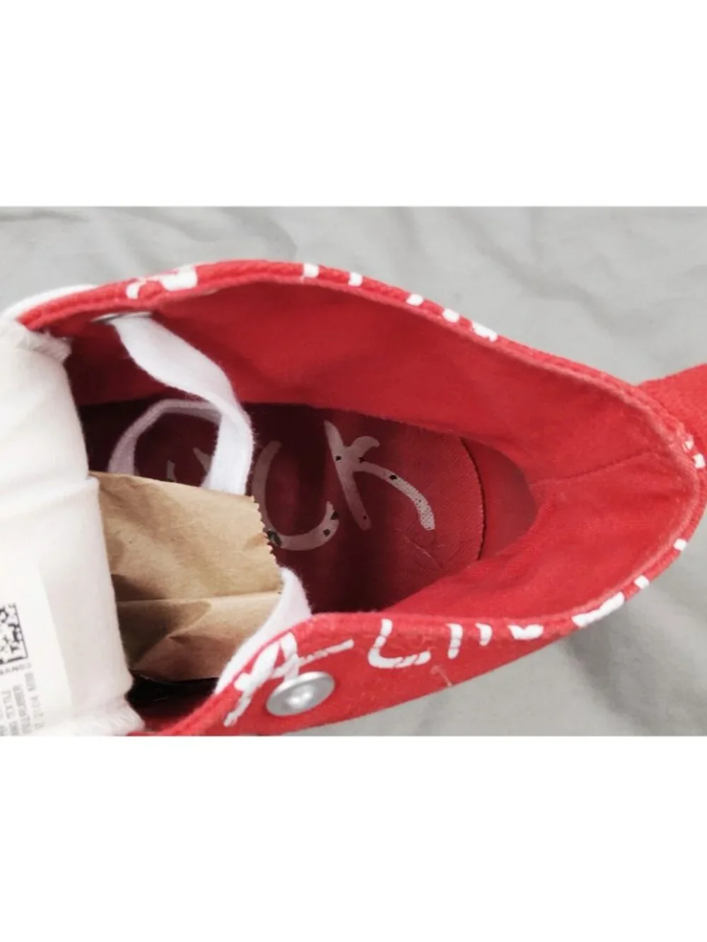 Converse UNT1TL3D Not A Chuck 171962C Red White High Top Mens 9 Womens 11